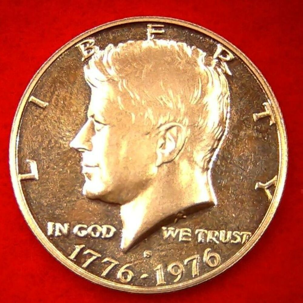 1976 S Kennedy Bicentennial Silver Half Dollar Proof 50c Coin - Lot 233